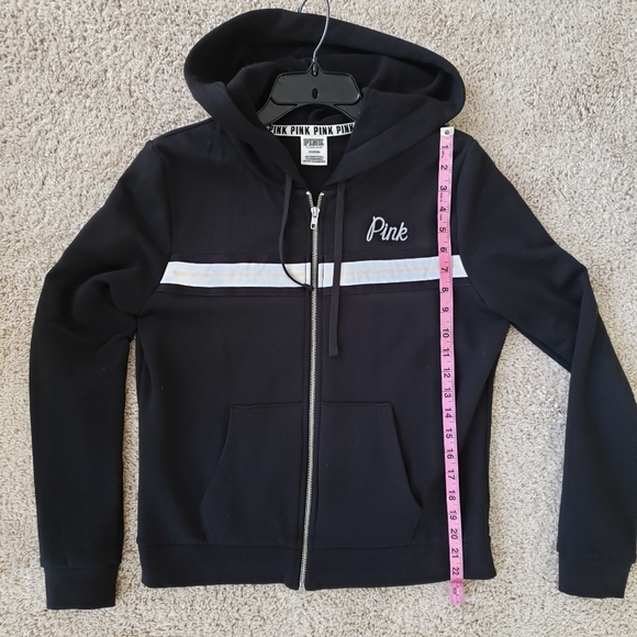 Pink Victoria Secret Black & White Sweat Hood - Picture 6 of 6